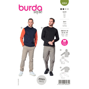 6064 BUR MEN / BOY TOP / VEST Burda Sewing Pattern 6064