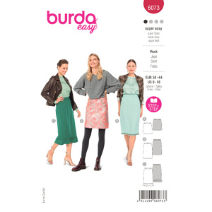 6073 BUR MISSES SKIRT / PANTS Burda Sewing Pattern 6073