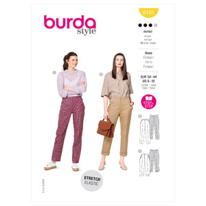 6101 BUR MISSES SKIRT / PANTS Burda Sewing Pattern 6101