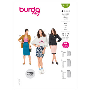 6112 BUR MISSES SKIRT / PANTS Burda Sewing Pattern 6112