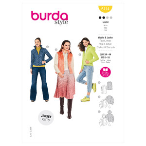 6114 BUR MISSES JACKET Burda Sewing Pattern 6114