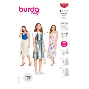 6118 BUR MISSES DRESS Burda Sewing Pattern 6118