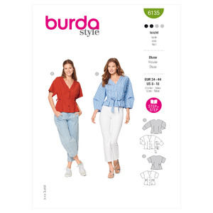 6135 BUR MISSES TOP / VEST Burda Sewing Pattern 6135