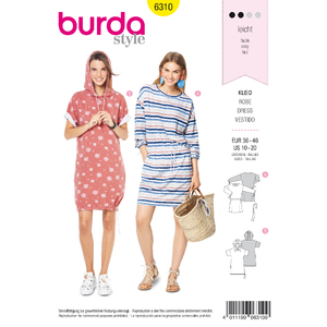 Burda Style Pattern 6310 Misses&#39; shirt dress Burda Sewing Pattern 6310