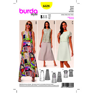 Burda B6628 Women&#39;s Dress Sewing Pattern Burda Sewing Pattern 6628