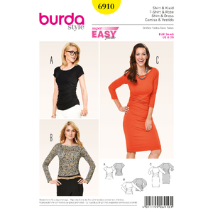 Burda B6910 Burda Style Dresses Sewing Pattern Burda Sewing Pattern 6910