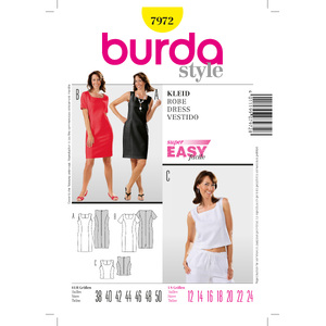 Burda B7972 Dress Sewing Pattern Burda Sewing Pattern 7972