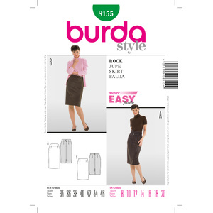 Burda B8155 Skirt Sewing Pattern Burda Sewing Pattern 8155