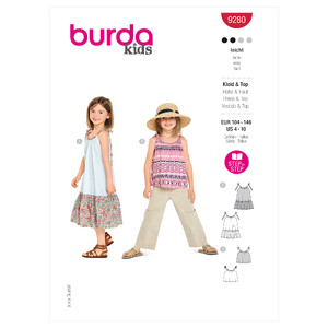 9280 BUR CHILD DRESS Burda Sewing Pattern 9280