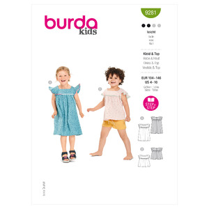 9281 BUR CHILD DRESS Burda Sewing Pattern 9281