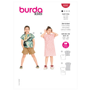 9282 BUR CHILD DRESS Burda Sewing Pattern 9282
