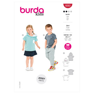 9283 BUR CHILD TOP / VEST Burda Sewing Pattern 9283