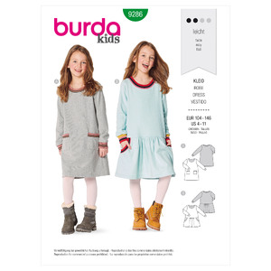 9286 BUR BABY DRESS Burda Sewing Pattern 9286