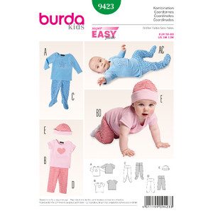 Burda B9423 burda style baby Sewing Pattern Burda Sewing Pattern 9423