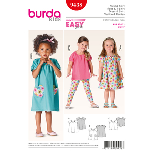 Burda B9438 Burda Style Toddlers Sewing Pattern Burda Sewing Pattern 9438