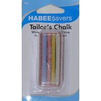 HabeeSavers Tailor&#39;s Chalk, White, Red, Yellow, Blue, 4piece in Box