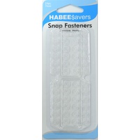 HabeeSavers Snap Fasteners, Invisible Nylon 7mm, 24 Pieces