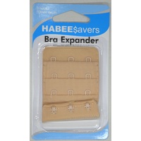 Habeesavers Bra Expander, 50mm Depth, 3 Hook NUDE, Eliminates Tightness