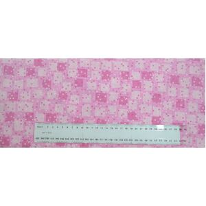 Cotton Fabric, 110cm Wide, A Hen Rietta Morning PINK Y0948.42, 95cm Remnant