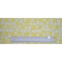 Cotton Fabric Per Metre, 110cm Wide, A Hen Rietta Morning YELLOW Y0948.Y