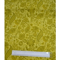 Clothworks Cotton Fabric, Sophie Yellow/Green, 110cm Wide, Y1043.24