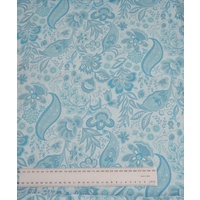 Clothworks Sophie Blue Cotton Fabric 112cm wide Y1043.29