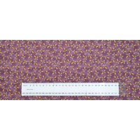 Cotton Fabric Per Metre, 110cm Wide, Magical Memories MAROON Y1092.28