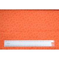 Clothworks Impressions Sprig ORANGE 112cm Wide Cotton Fabric #Y1130.37