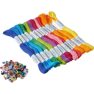 Zenbroidery 12 Skein Trim Pack (Thread, Beads, Sequins etc)