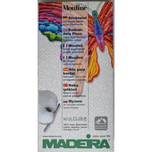 Madeira Mouline Colour Card 120, Real Thread, Art.017 Embroidery Floss Chart
