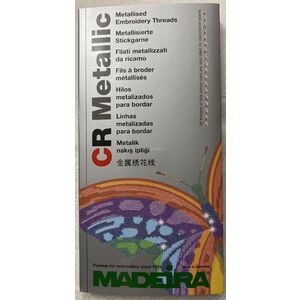 Madeira CR Metallic Colour Card, Real Thread Colour Chart