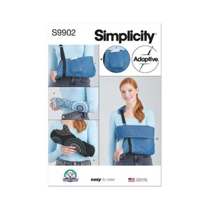Simplicity Sewing Pattern S9902a Wrap, Sleeves Mitt Two Sizes Sling sizes xs-l