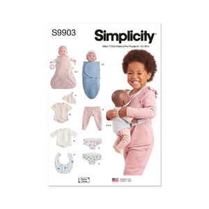 Simplicity Sewing Pattern S9903os 15″ Doll Clothes Accessories 