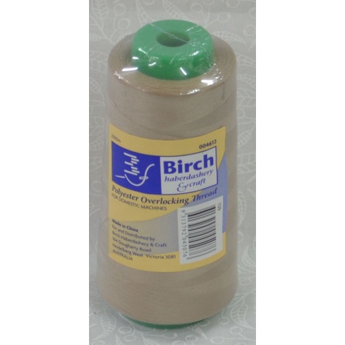 Birch Overlocker / Serger Thread, #109 BEIGE, 2500m Cone