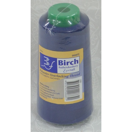 Birch Overlocker / Serger Thread ROYAL BLUE 2500m For Overlocking, Colour #230