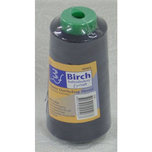 Birch Overlocker / Serger Thread NAVY BLUE 2500m For Overlocking, Colour #239