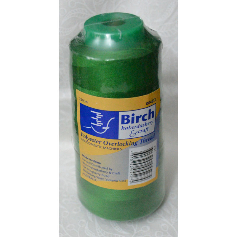 Birch Overlocker Serger Thread EMERALD GREEN 2500m For Overlocking, Colour #251