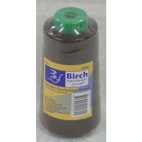 Birch Overlocker / Serger Thread, BROWN, 2500m For Overlocking, Colour #311