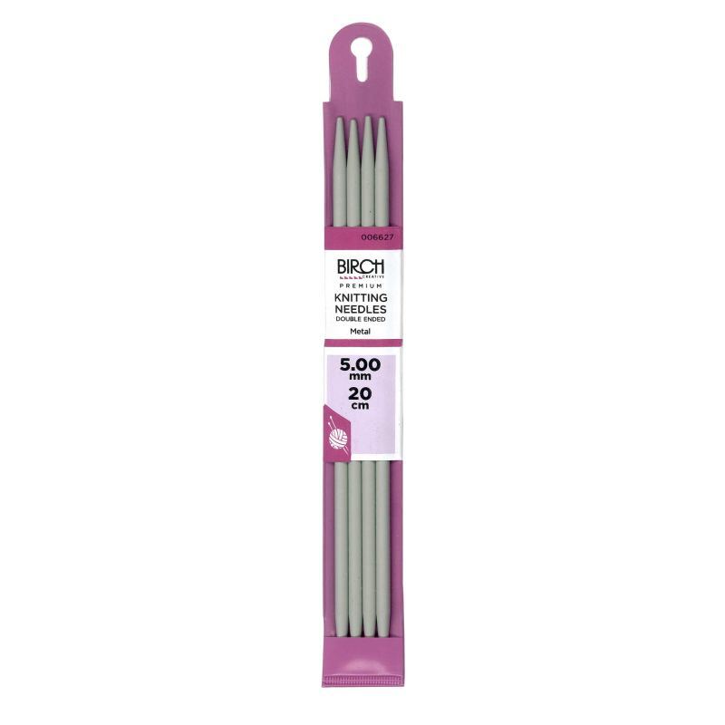 Metal Double-Ended Knitting Needles 20cm x 5.00mm