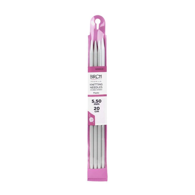 Metal Double-Ended Knitting Needles 20cm x 5.50mm
