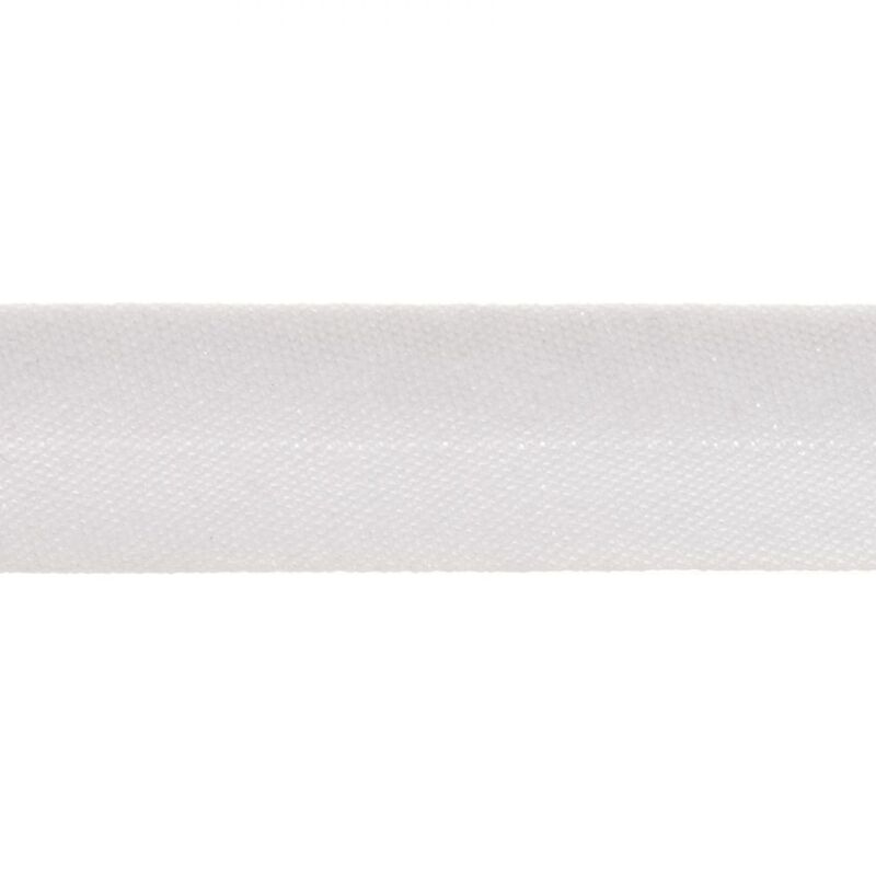 Birch WHITE Polycotton Bias Binding 25mm x 30m roll (008047)