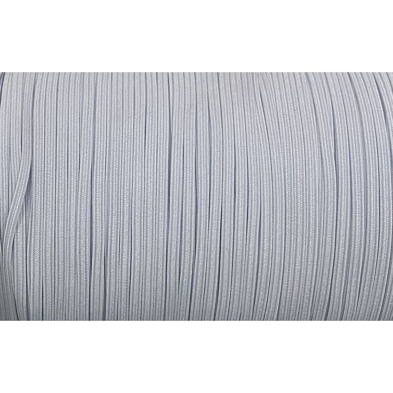 Braided Elastic 5mm WHITE Per Metre