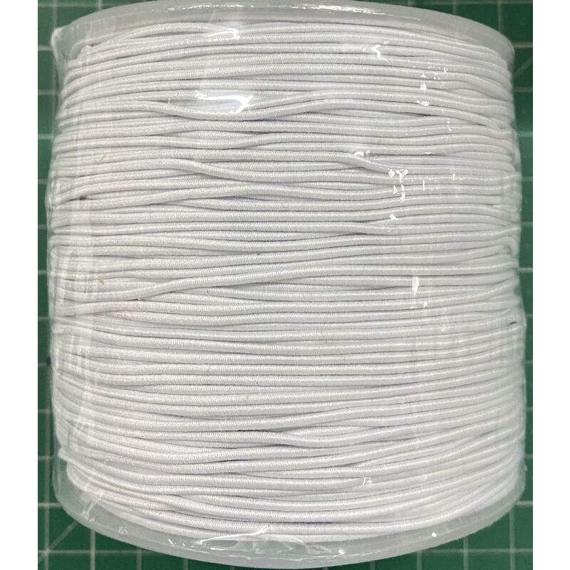Birch Hat Elastic, 1mm WHITE PER METRE, Millinery, Hats, Bridal, Garters, etc.