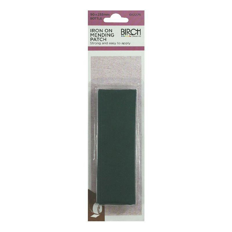 Birch BOTTLE Iron-On Mending Patch Fabric 90mm x 255mm