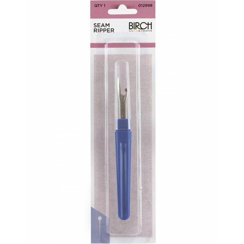 Birch Quick Unpick Seam Ripper with Safety Ball, Safety Cover, 012998