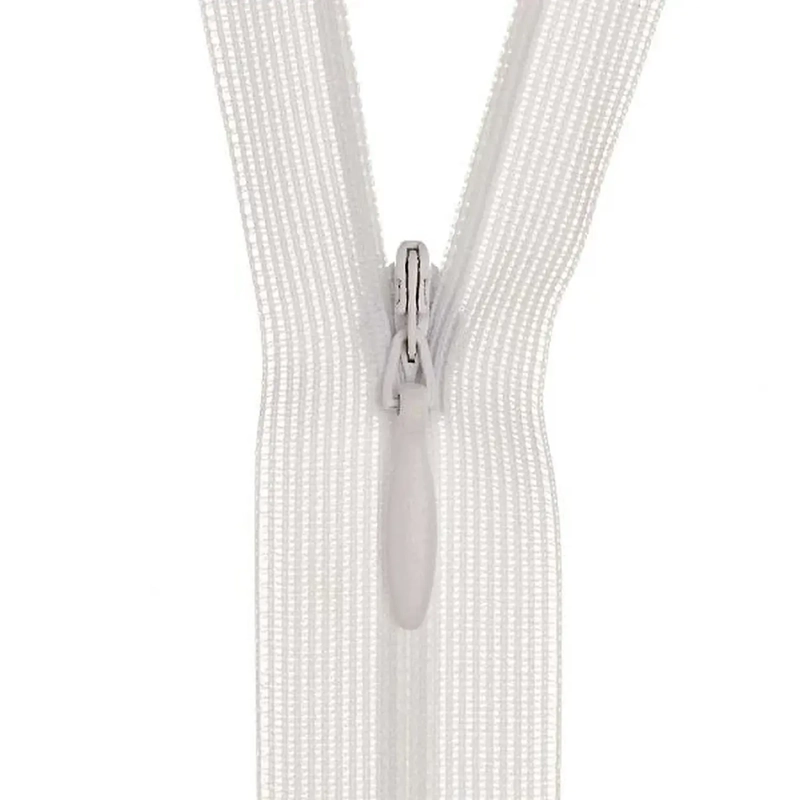 Birch Invisible Zip 30cm, WHITE