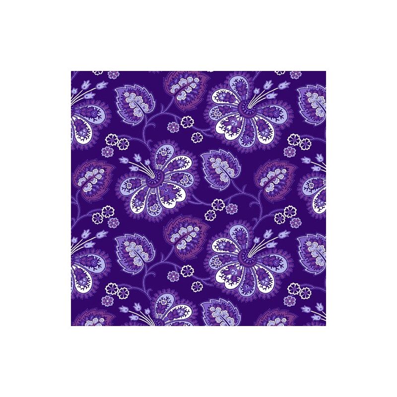 Lavender Fields, Violette Allover Dark Purple, Cotton Fabric 110cm Wide (0183-3066)