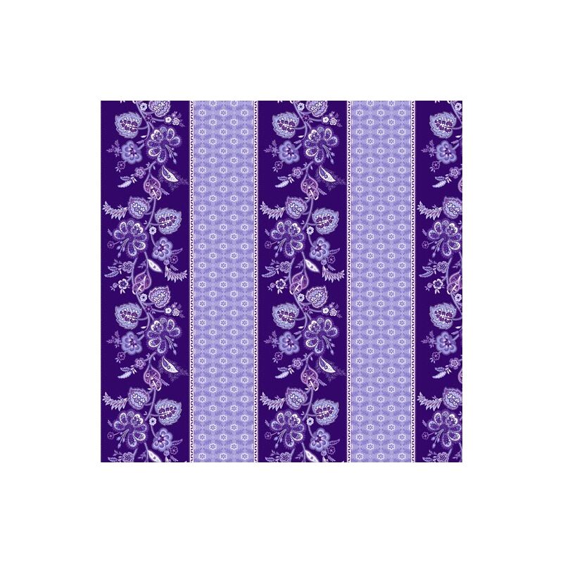 Lavender Fields, Violette Stripe Dark Purple, Cotton Fabric 110cm Wide (0183-3166)