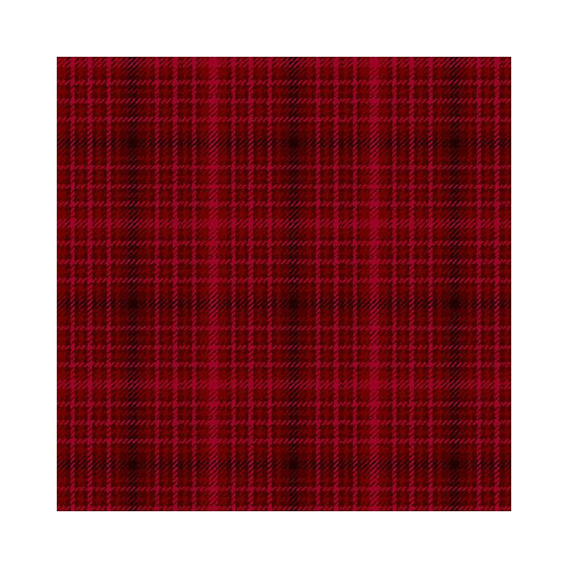 Winter Plaid Elegance RED 110cm Wide Cotton Fabric (0190-4810)