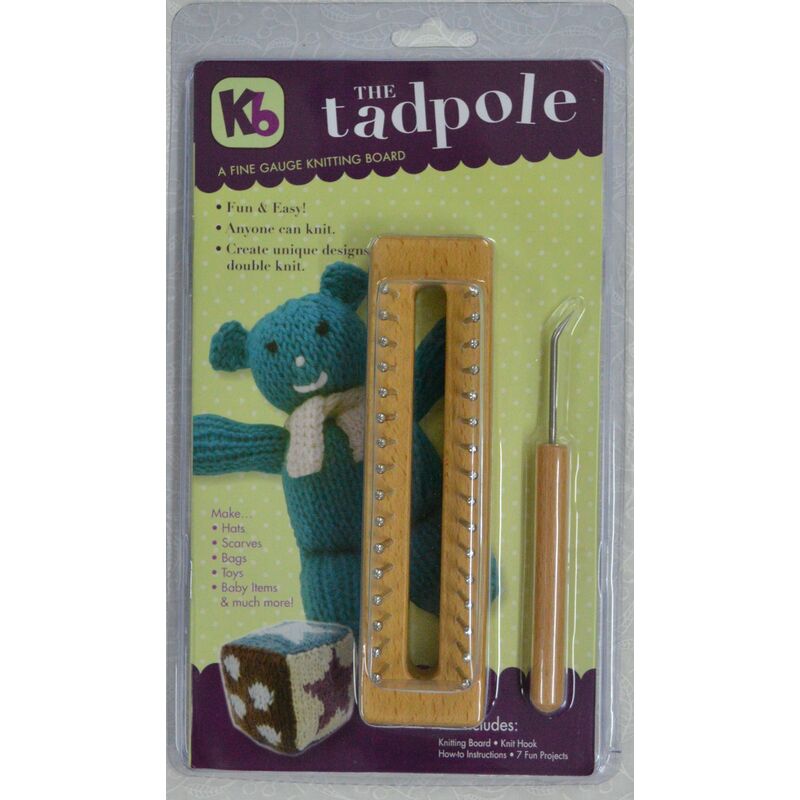 The Tadpole Loom Fine Gauge Knitting, Includes Hook and Projects